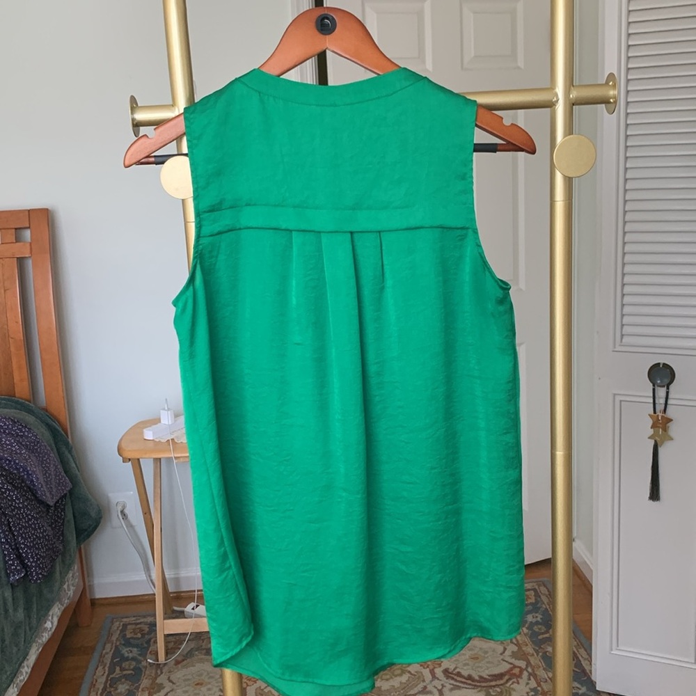 Anne Klein sleeveless top Green size 6 - Picture 8 of 14